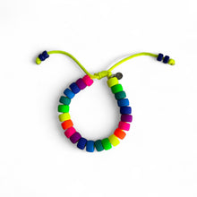 Load image into Gallery viewer, Coolio, Neon Glow, Adjustable Beaded Bracelet
