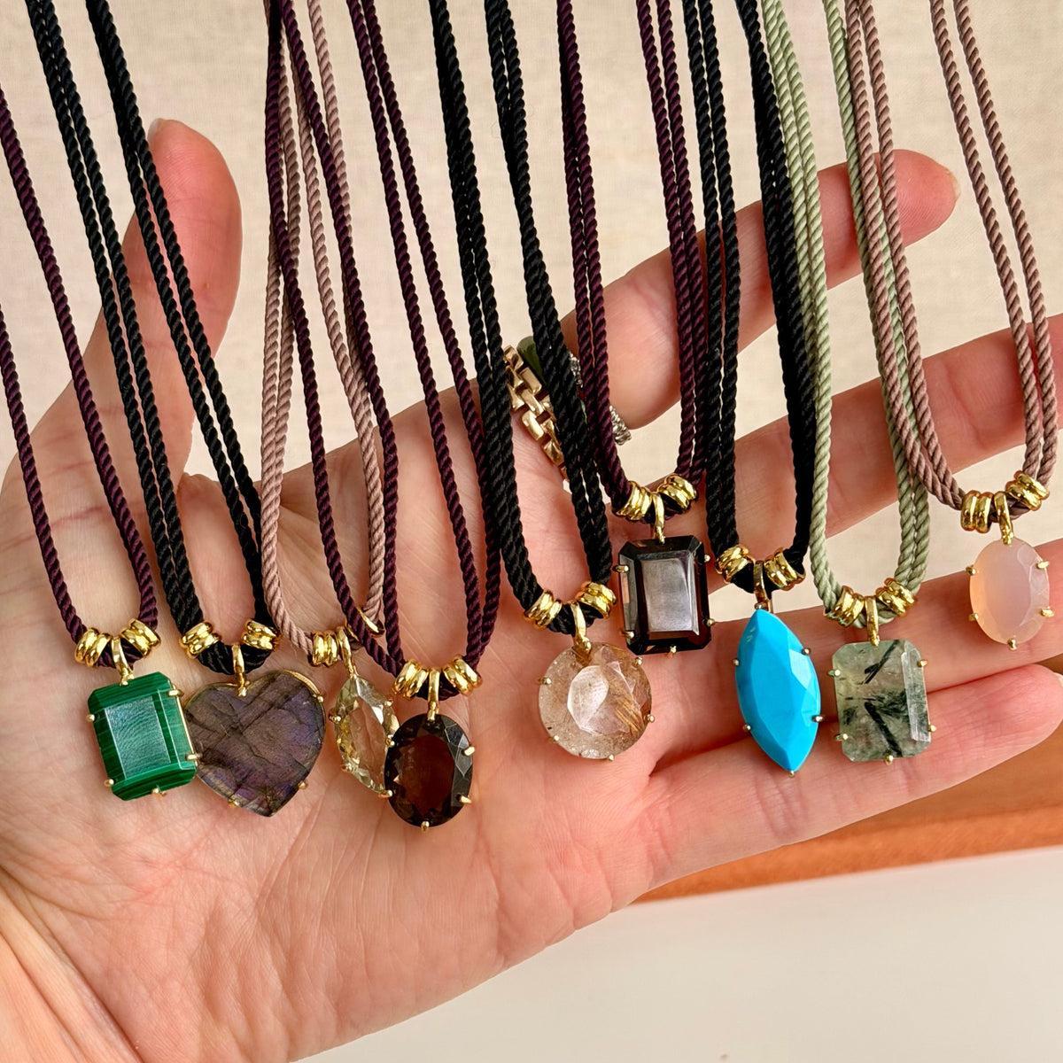 Smoky Quartz Rope Necklace