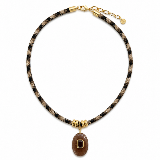 Chocolate Smoke Pendant Necklace
