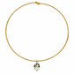 Green Amethyst Gold-Filled Collar Necklace