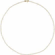 Load image into Gallery viewer, 14K Gold Enamel Bead Chain – Turquoise, White &amp; Black – Adjustable
