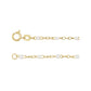 14K Gold Enamel Bead Chain – Turquoise, White & Black – Adjustable