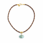 Aquamarine & Blue Topaz Oval Rope Necklace