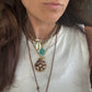Cowrie Gemstone Pendant Necklace