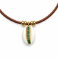 Cowrie Gemstone Pendant Necklace