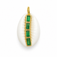 Cowrie Gemstone Pendant Necklace