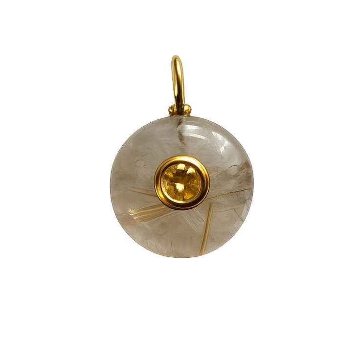 Rutilated Quartz Pendant