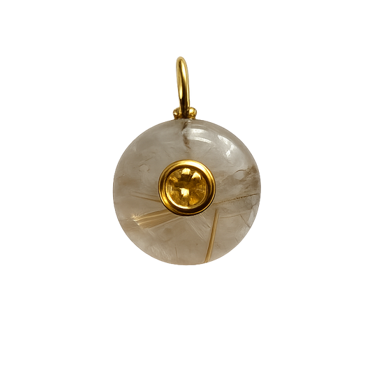 Rutilated Quartz Pendant