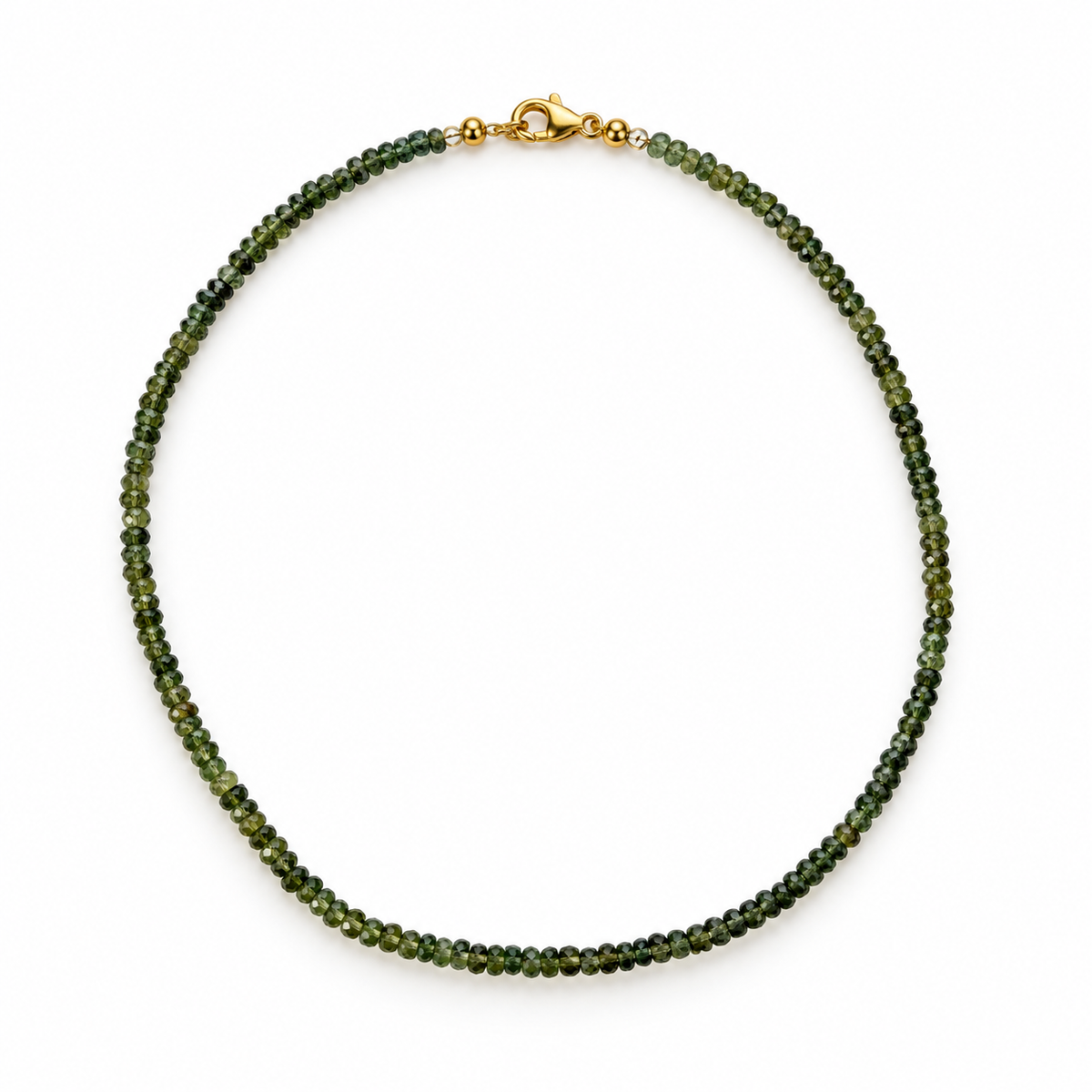 Green Apatite Gemstone Necklace