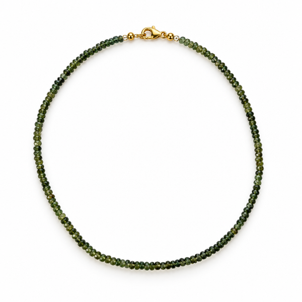 Green Apatite Gemstone Necklace