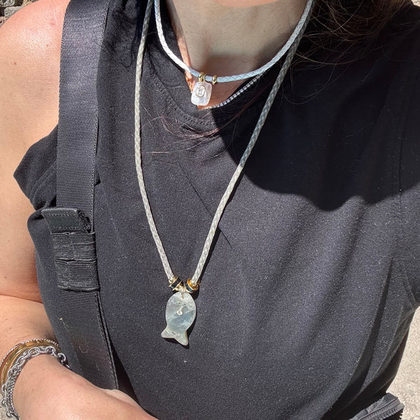 Labradorite Fish Necklace