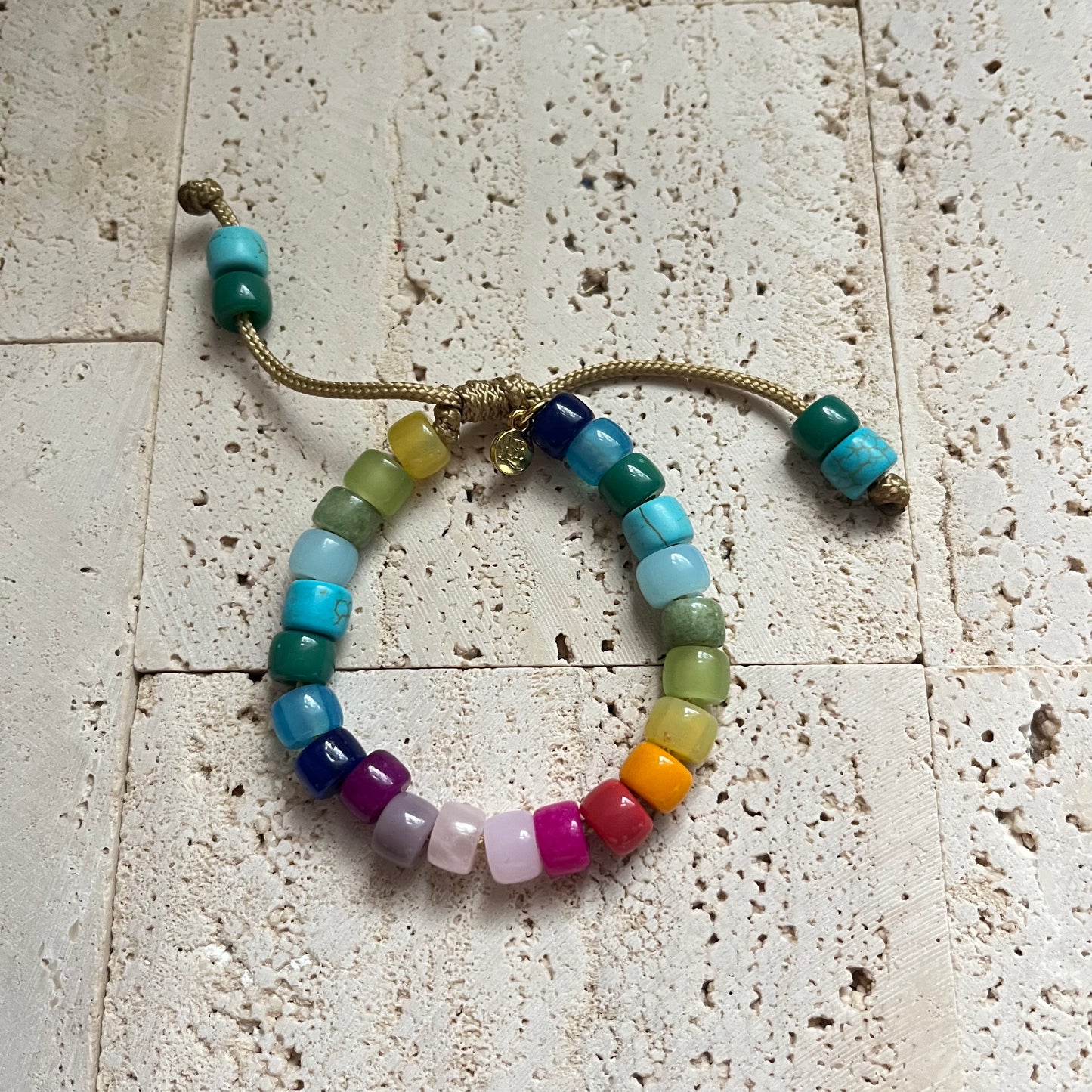 Technicolor Majik, Adjustable Gemstone Beaded Bracelets