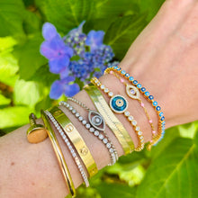 Load image into Gallery viewer, Evil Eye Tennis Bracelet
