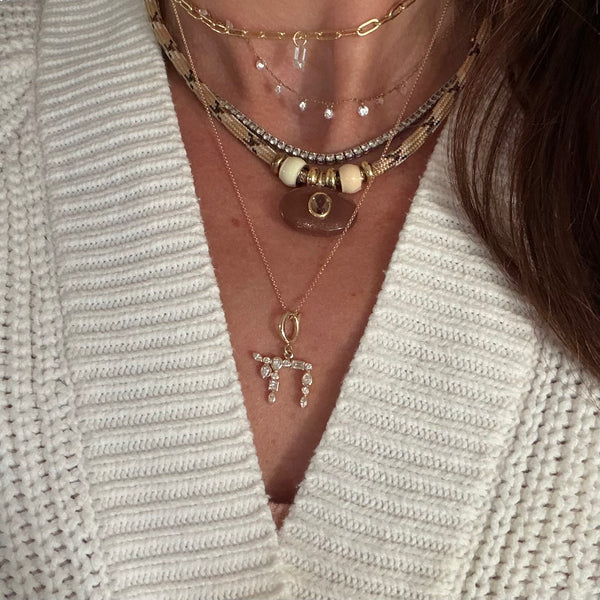 Hebrew Chai Diamond Pendant