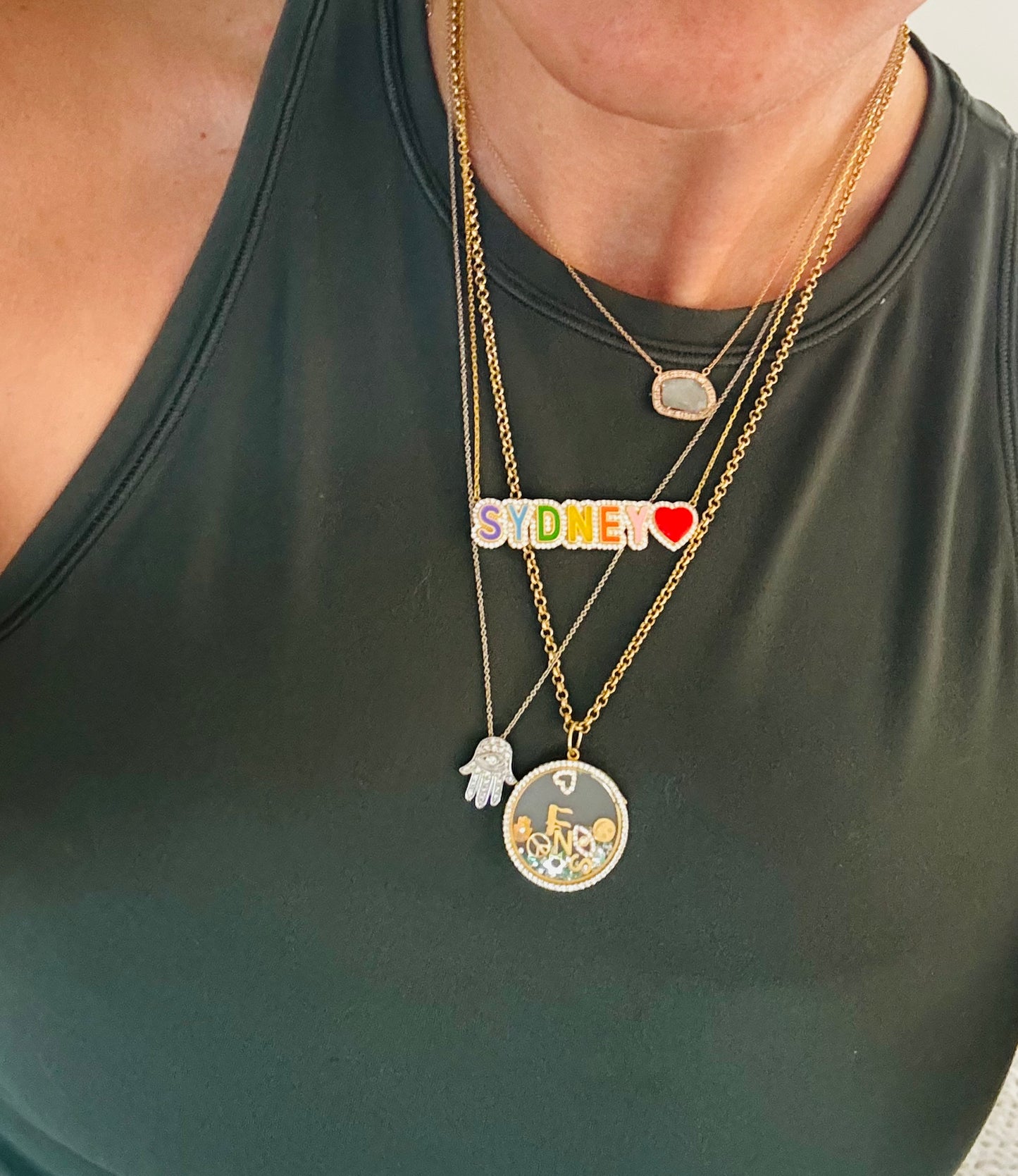 Rainbow Name Necklace