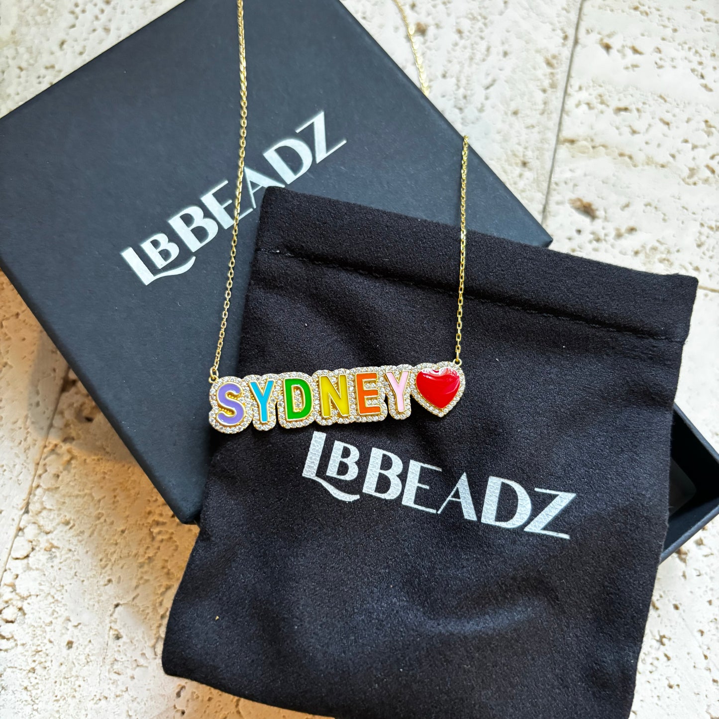 Rainbow Name Necklace