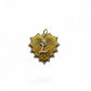 Oversized Fluted Heart Charm