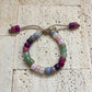 Tea and Crumpets • Gemstone Adjustable Elastic Beaded Bracelet