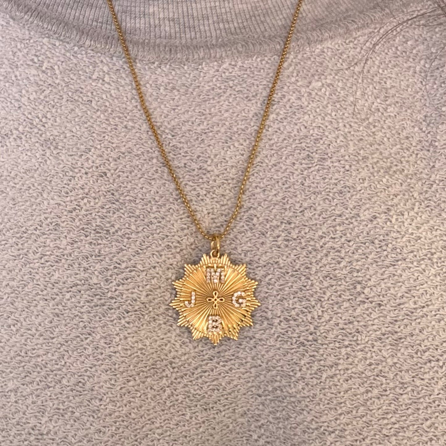Radial Circle Medallion Pendant