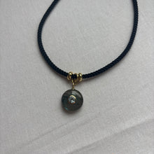 Load image into Gallery viewer, Rope Gemstone Pendant Necklace | Gold Filled Accent Beads
