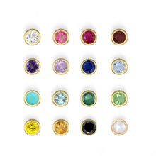 Load image into Gallery viewer, Single Bezel Birthstone Charm
