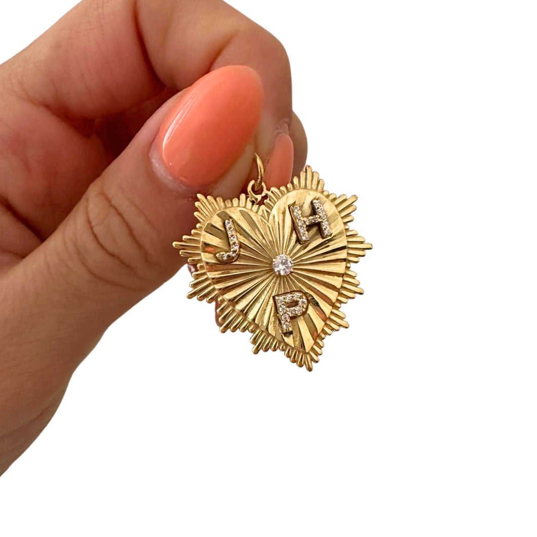 Radial Heart Love Charm