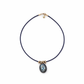 Labradorite and Blue Topaz Oval Rope Necklace