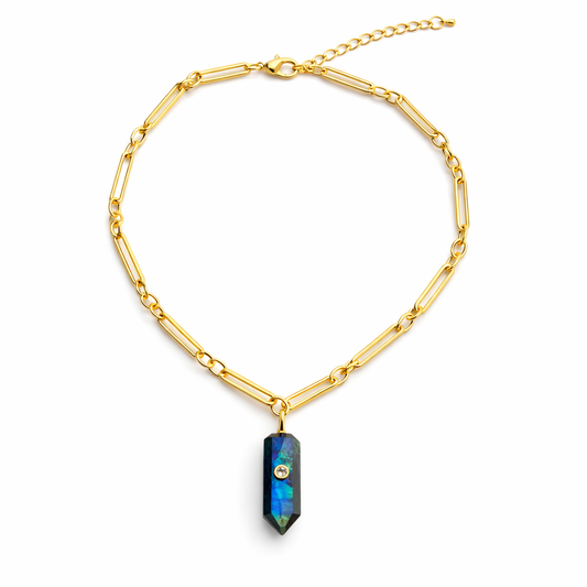 Labradorite Obelisk Pendant