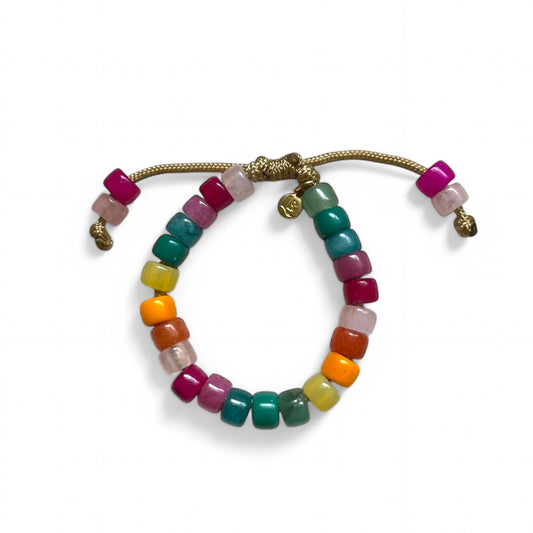 Toucan, Forte Gemstone Adjustable Beaded Bracelet