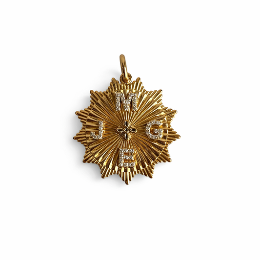 Radial Circle Medallion Pendant