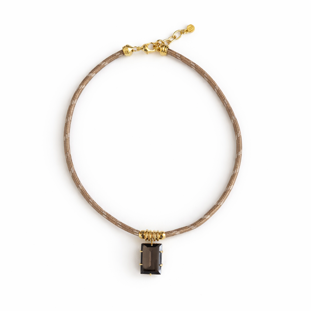 Smoky Quartz Rope Necklace