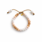 The Perfect White Tee II Forte Gemstone Beaded Bracelet • Adjustable