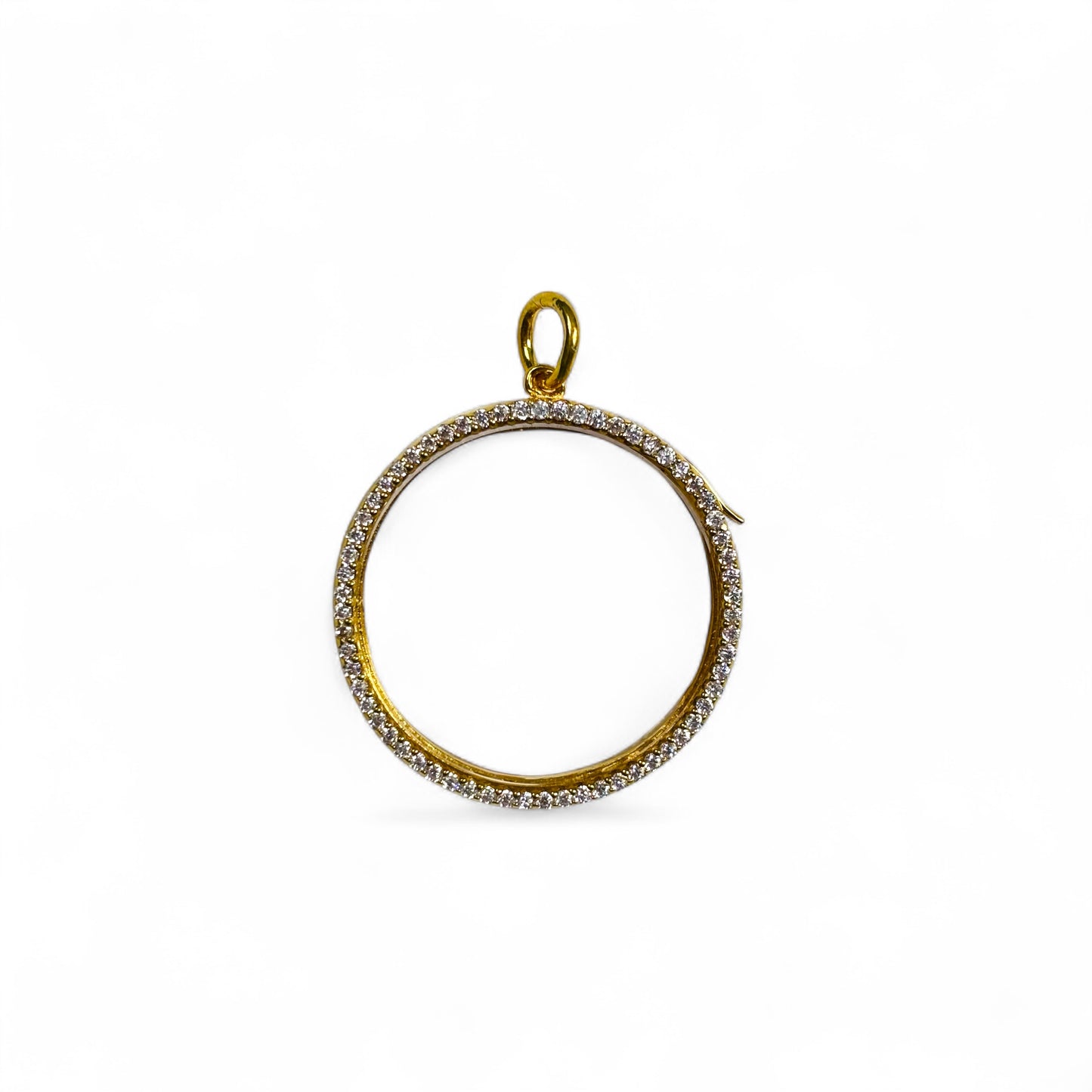 Floating Pave Charm Locket