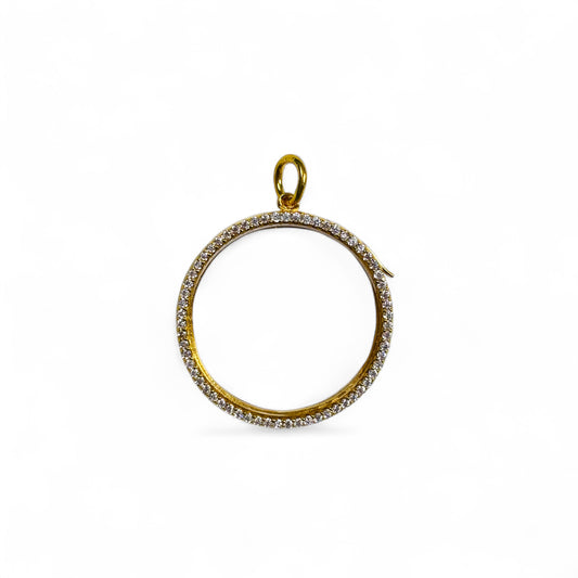 Floating Pave Charm Locket
