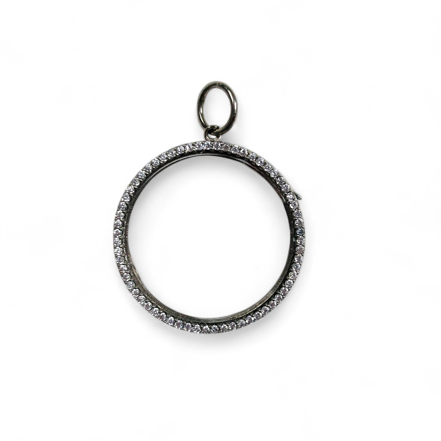 Floating Pave Charm Locket