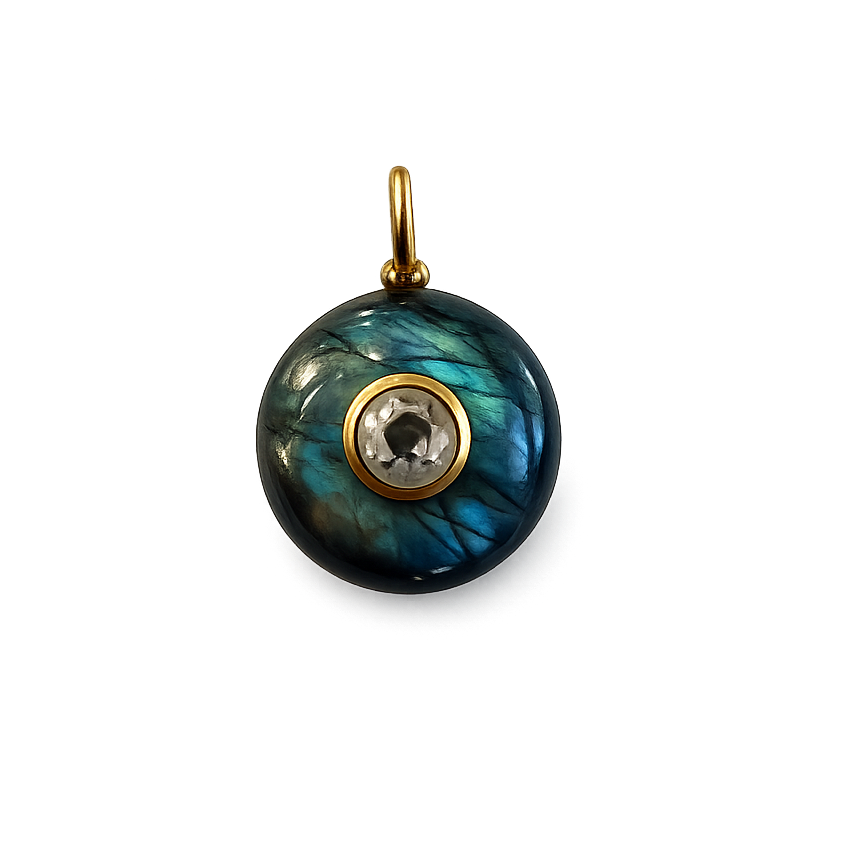 Labradorite with White Topaz