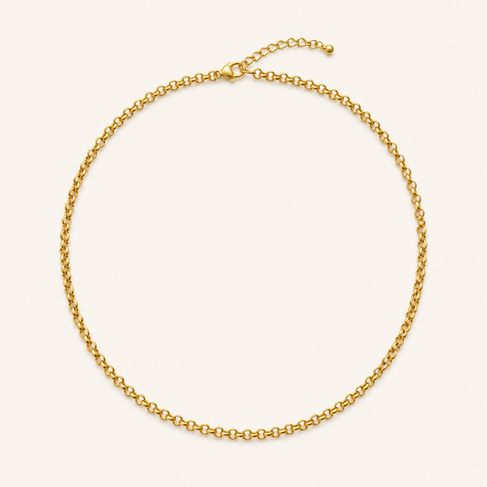 Sterling Silver Rolo Chain Necklace