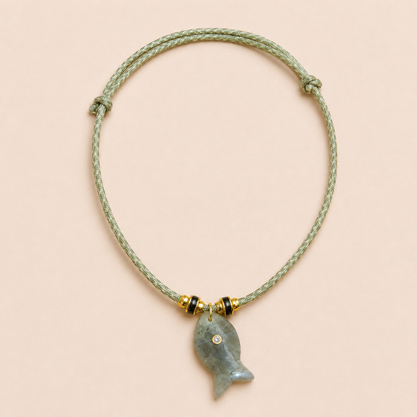 Labradorite Fish Necklace