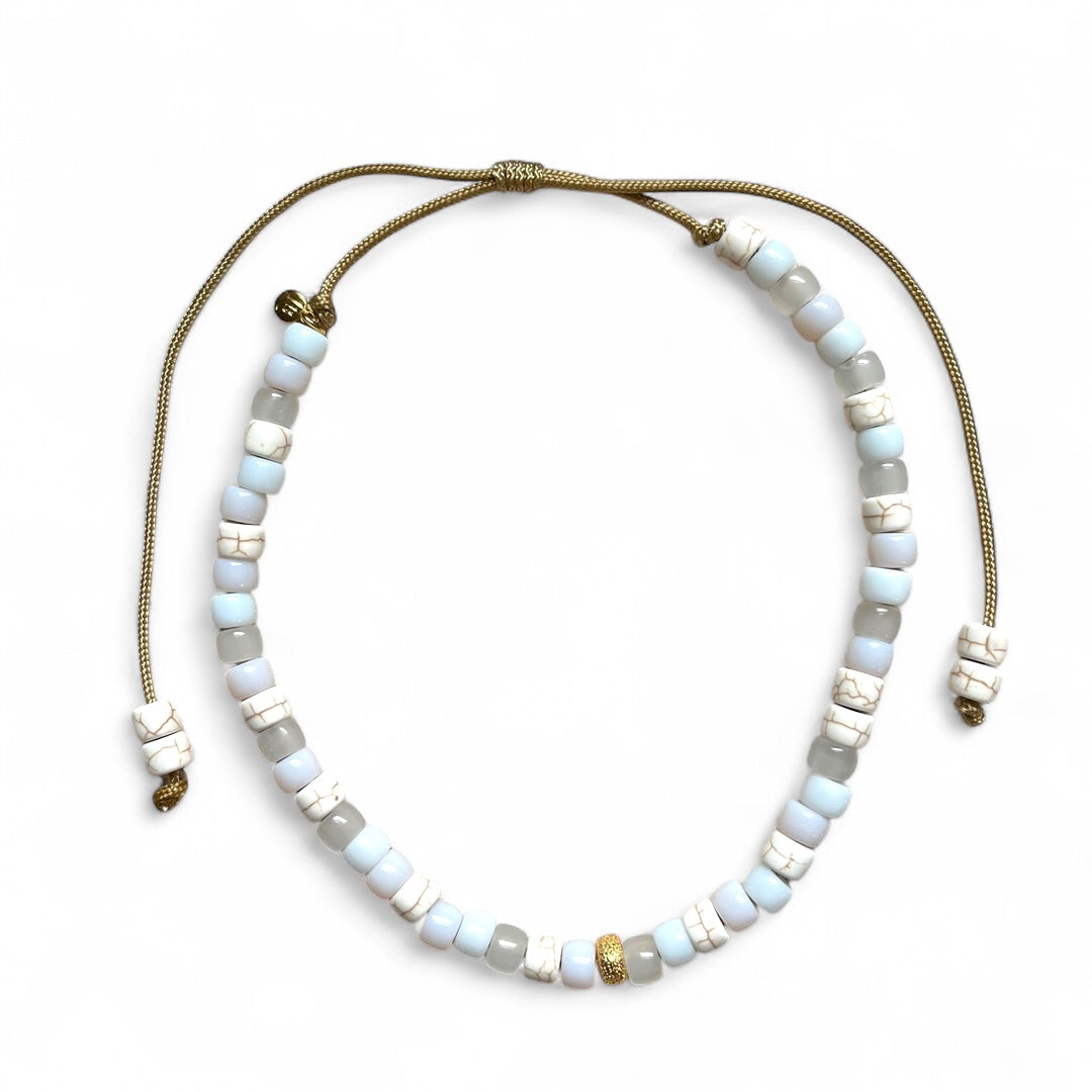 The White Party Necklace • Adjustable