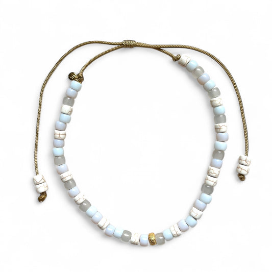 The White Party Necklace • Adjustable