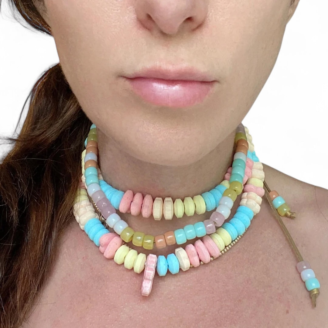 The Candy • Gemstone Beaded • Adjustable Necklace