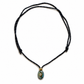 Labradorite & White Topaz Mini Oval Rope Necklace