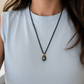 Labradorite & White Topaz Mini Oval Rope Necklace