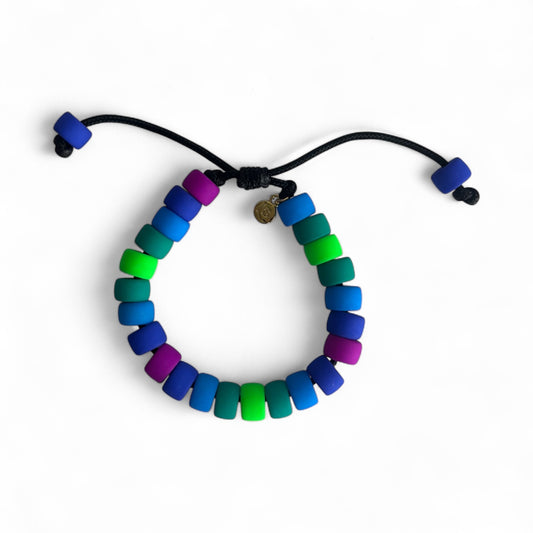 Coolio, Neon Glow Cools, Adjustable Beaded Bracelet