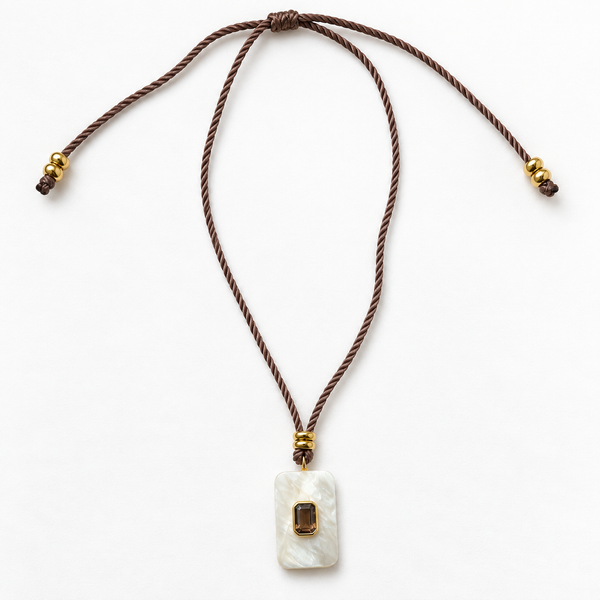 Moonstone & Smoky Quartz Stacking Necklace