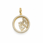 Small Floating Pave Charm Locket