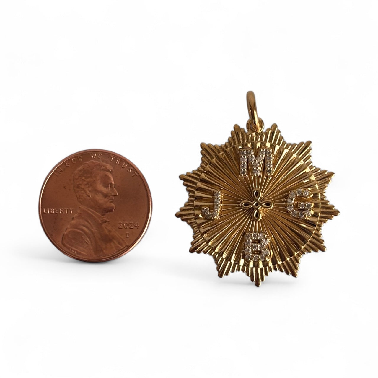 Radial Circle Medallion Pendant