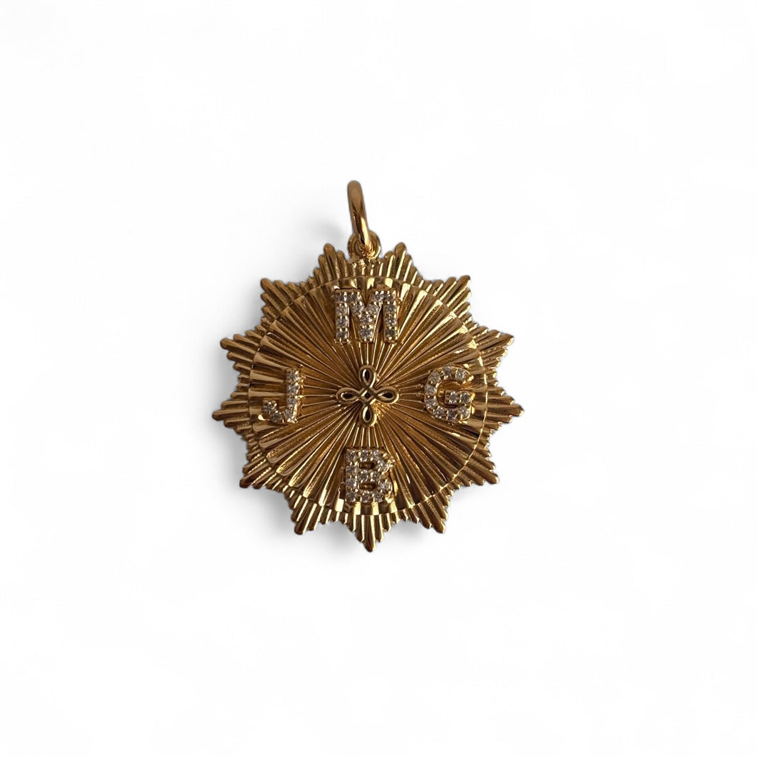 Radial Circle Medallion Pendant