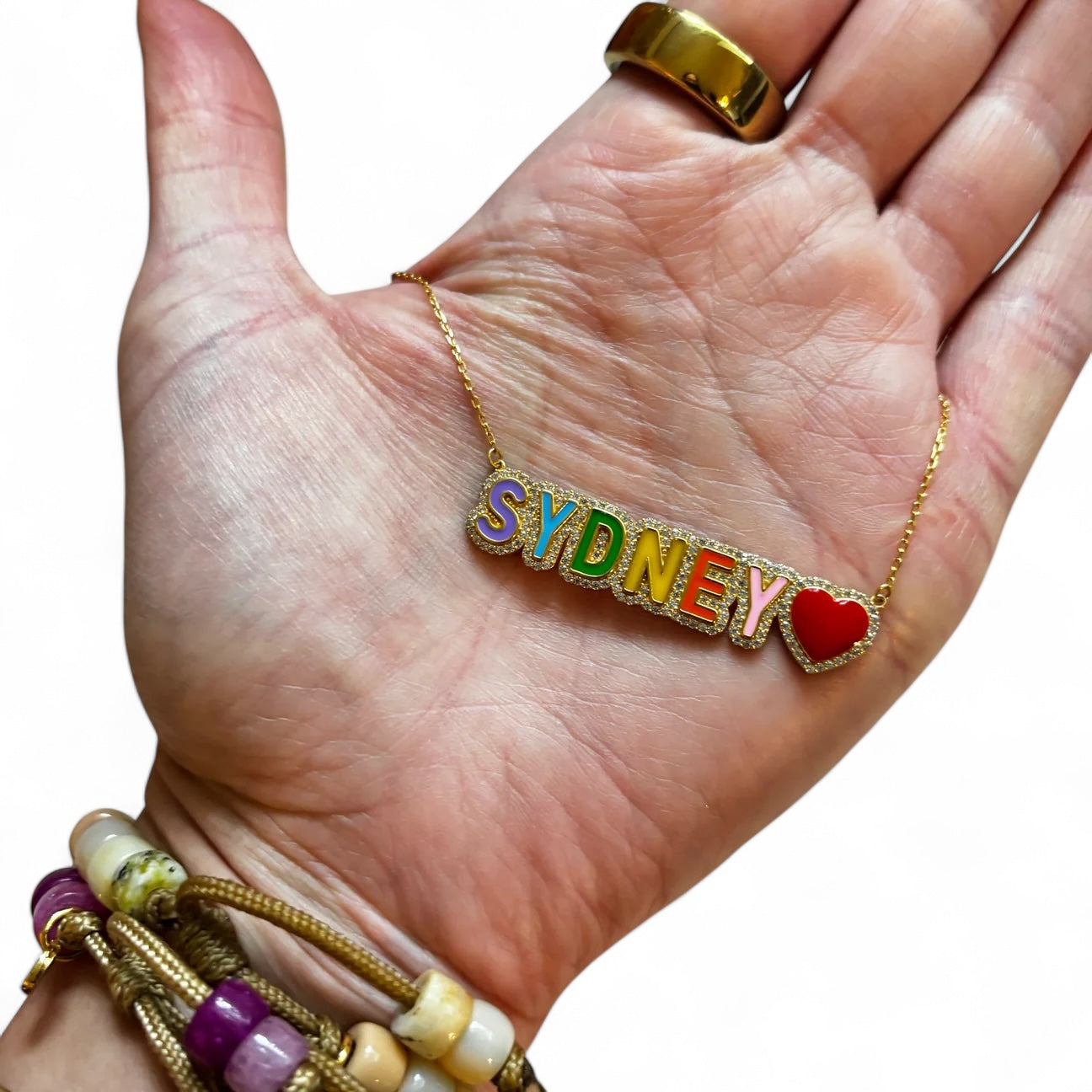 Rainbow Name Necklace
