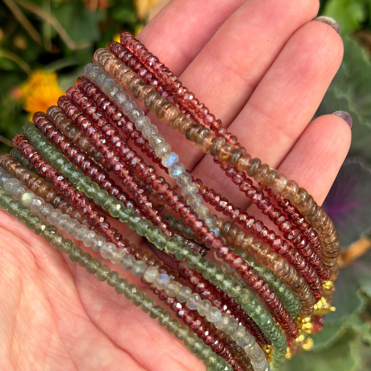 Labradorite Apatite Gemstone Necklace